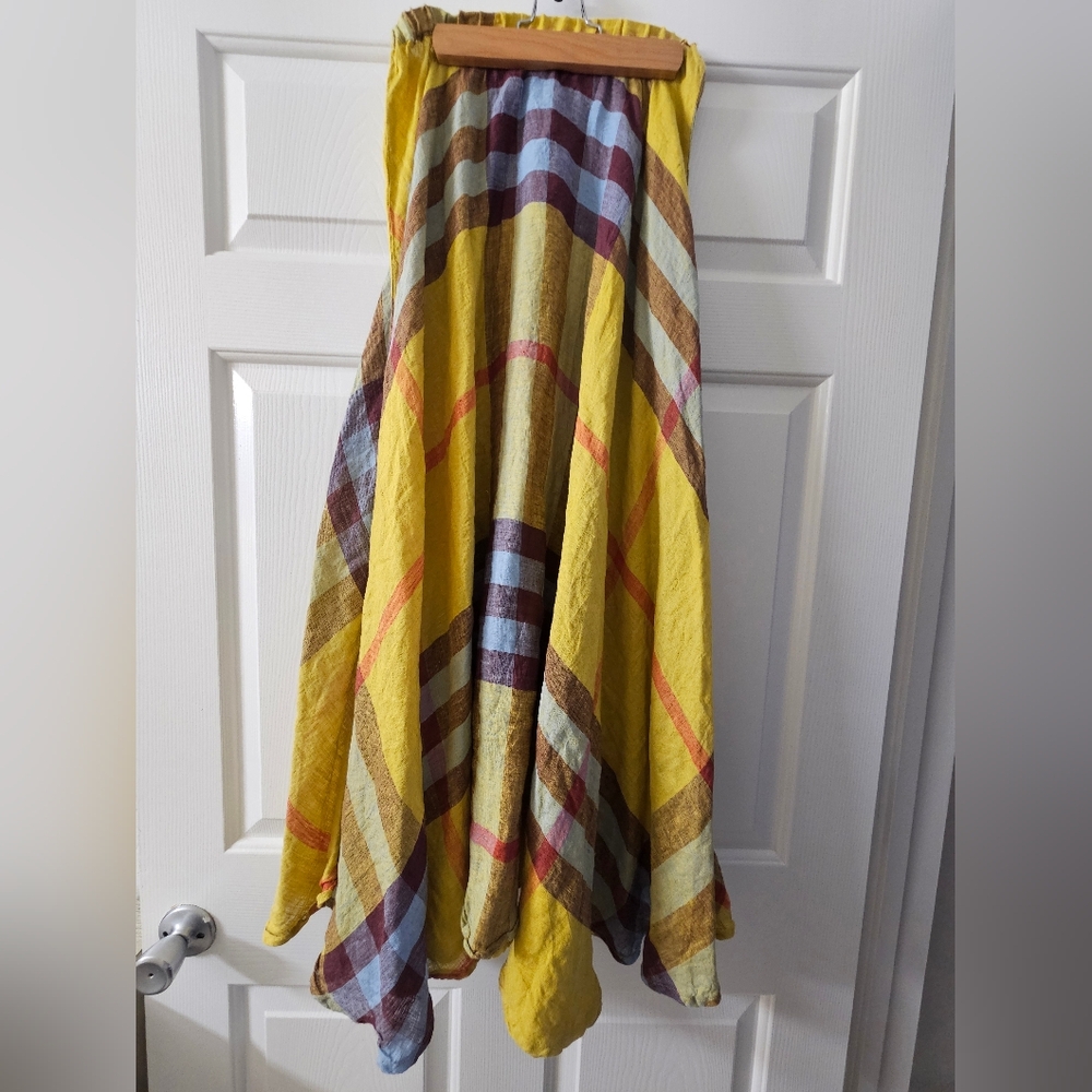 Free People x CP Shades Linen Inez Maxi Skirt, Size XS, Like New